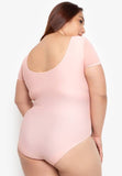#FLB-085 Plus Size Mesh Sleeved Monokini
