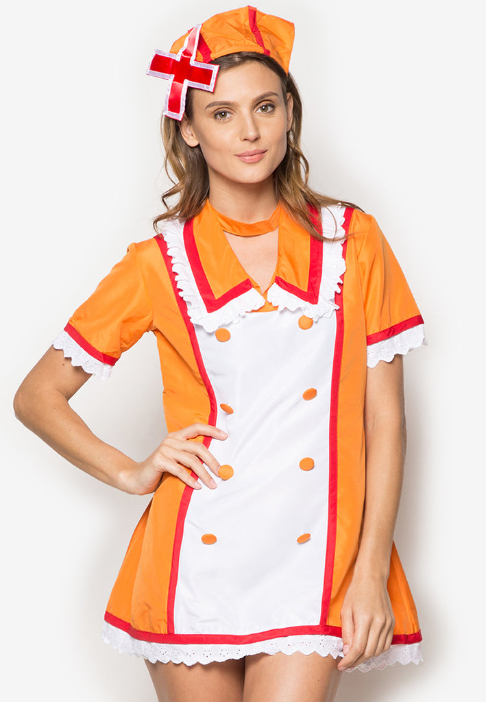 #5007 Love Ward Vocaloid Rin Kagamine Nurse Cosplay Costume