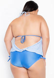 FLB-001 Plus Size One Piece Korean Style Swimsuit